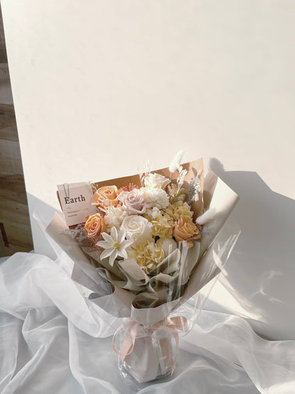 Sunset preserved flower bouquet